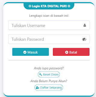 Register PGRI Pondok Aren - Persatuan Guru Republik Indonesia Cabang Pondok Aren
